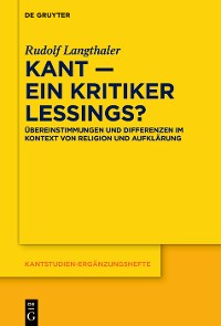 Cover Kant – ein Kritiker Lessings?
