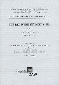 Cover Die Register Innocenz`III. 11. Band