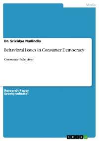 Cover Behavioral Issues in Consumer Democracy