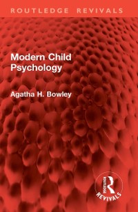 Cover Modern Child Psychology