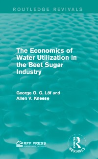 Cover Economics of Water Utilization in the Beet Sugar Industry