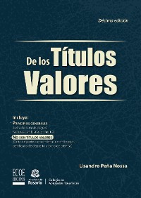 Cover De los títulos valores - 10ma edición