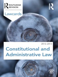 Cover Constitutional and Administrative Lawcards 2012-2013