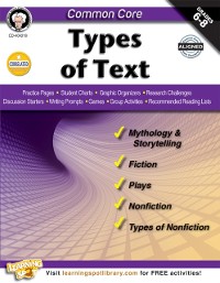 Cover Common Core: Types of Text