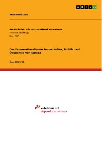 Cover Der Femonationalismus in der Kultur, Politik und Ökonomie von Europa