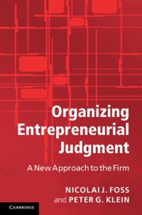 Cover Organizing Entrepreneurial Judgment