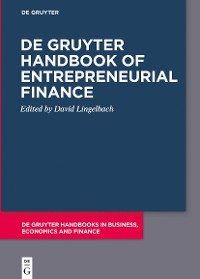 Cover De Gruyter Handbook of Entrepreneurial Finance