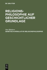 Cover Genetisch-spekulative Religionsphilosophie