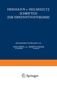 Cover Hermann v. Helmholtz Schriften zur Erkenntnistheorie