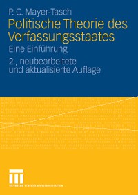 Cover Politische Theorie des Verfassungsstaates