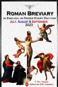 Cover The Roman Breviary in English, in Order, Every Day for July, August, September 2023