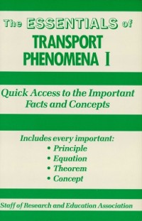 Cover Transport Phenomena I Essentials