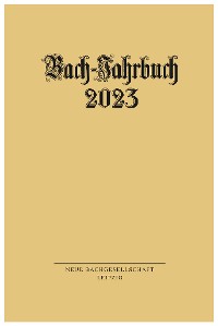 Cover Bach-Jahrbuch 2023
