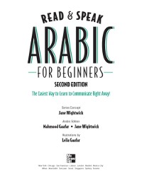 Cover Read and Speak Arabic for Beginners, Second Edition