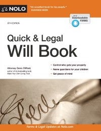 Cover Quick & Legal Will Book