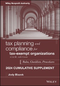 Cover Tax Planning and Compliance for Tax-Exempt Organizations, 2024 Cumulative Supplement