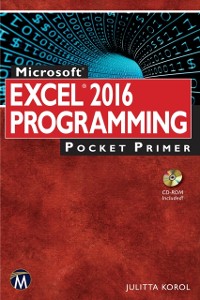 Cover Microsoft Excel 2016 Programming Pocket Primer