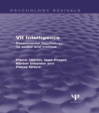 Cover Experimental Psychology Its Scope and Method: Volume VII (Psychology Revivals)