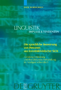 Cover Die sprachliche Benennung von Personen aus konstruktivistischer Sicht