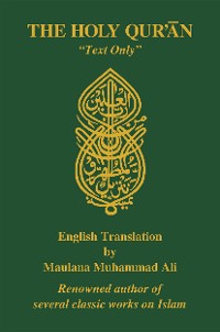 Cover The Holy Quran, English Translation, âText Onlyâ