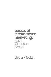 Cover Basics of E-commerce Marketing: Q&A for Online Sellers