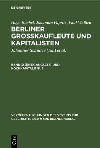 Cover Übergangszeit und Hochkapitalismus