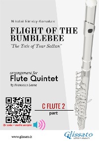 Cover C Flute 2 part: Flight of The Bumblebee for Flute Quintet