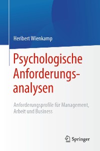Cover Psychologische Anforderungsanalysen