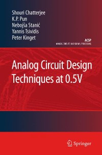 Cover Analog Circuit Design Techniques at 0.5V