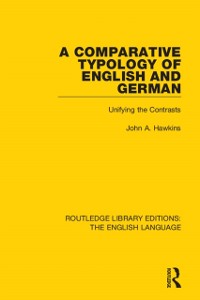 Cover Comparative Typology of English and German