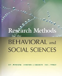 Cover Research Methods for the Behavioral and Social Sciences
