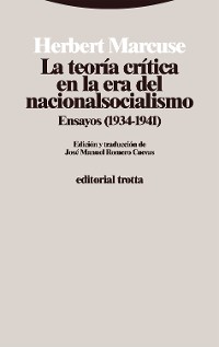 Cover La teoría crítica en la era del nacionalsocialismo