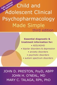 Cover Child and Adolescent Clinical Psychopharmacology Made Simple