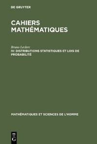 Cover Distributions statistiques et lois de probabilité