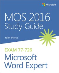 Cover MOS 2016 Study Guide for Microsoft Word Expert