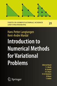 Cover Introduction to Numerical Methods for Variational Problems