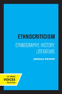 Cover Ethnocriticism