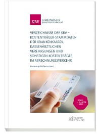 Cover Verzeichnisse der KBV - Stand: 1. Quartal 2025