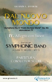 Cover IV. Mov. "From the New World" - Symphonic Band (score)