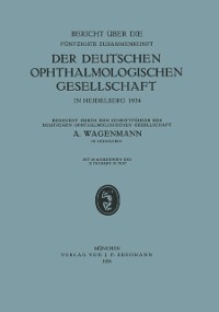 Cover Bericht über die Fünfzigste Zusammenkunft der Deutschen Ophthalmologischen Gesellschaft in Heidelberg 1934