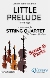 Cover Little prelude in C minor - String Quartet (parts & score)