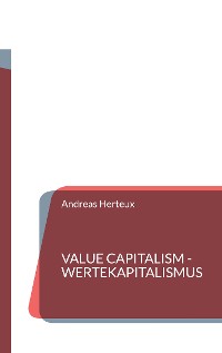 Cover Value Capitalism - Wertekapitalismus