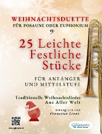 Cover Weihnachtsduette für Posaune oder Euphonium – 25 Leichte Stücke für Anfänger und Mittelstufe