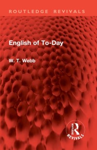 Cover English of To-Day