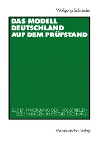 Cover Das Modell Deutschland auf dem Prüfstand