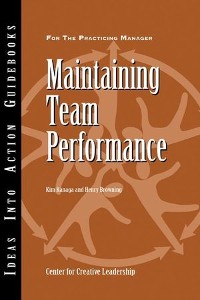 Cover Maintaining Team Performance