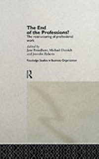 Cover End of the Professions?