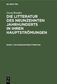 Cover Die Emigrantenlitteratur