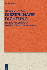 Cover Disziplinäre Dichtung