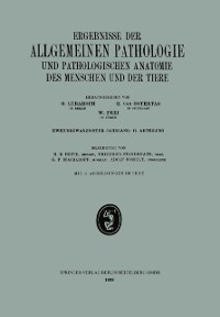 Cover Ergebnisse der Allgemeinen Pathologie und Pathologischen Anatomie des Menschen und der Tiere